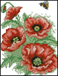 Anchor AD167 Poppy &amp; bee