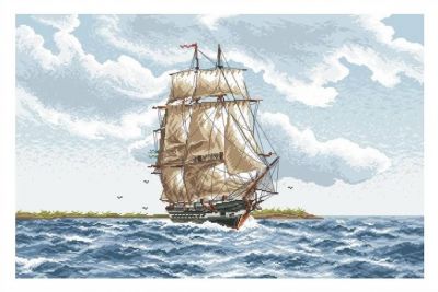 Вышивка крестом Морской рейс