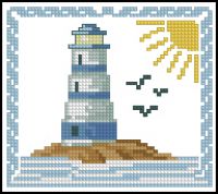 Вышивка крестом Маячек