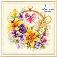 Вышивка крестом Лилии для рукодельницы