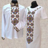 схема вышивки крестом парных вышиванок