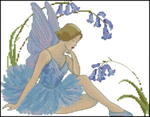 Вышивка крестом Фея колокольчиков