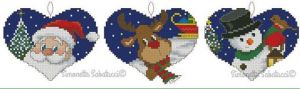 Новогодние сердечка