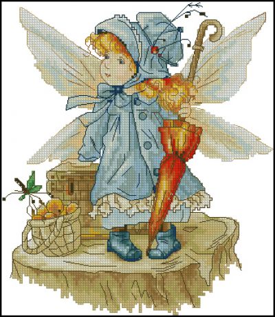 схема для вышивки крестом Фею вызывали?