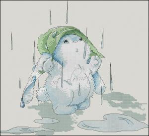 Зайка и дождик