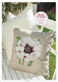 схема вышивки крестом подушка с маком