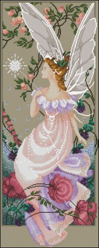 Вышивка крестом Цветочная фея