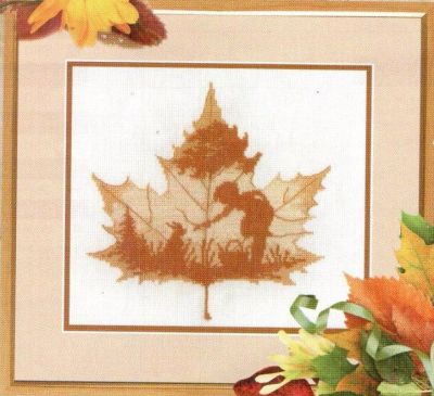 схема вышивки Листопад