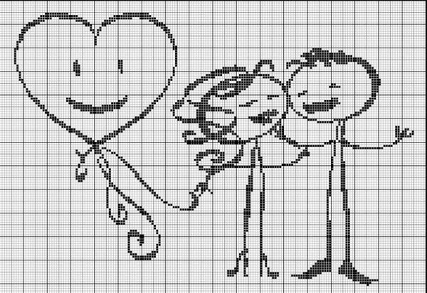 Вышивка крестом Новая семья