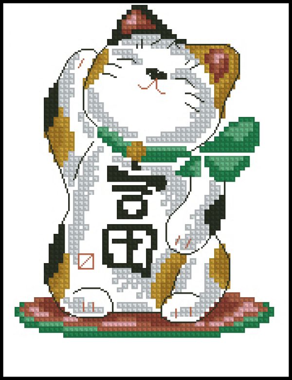 схема вышивки крестом богатство в доме