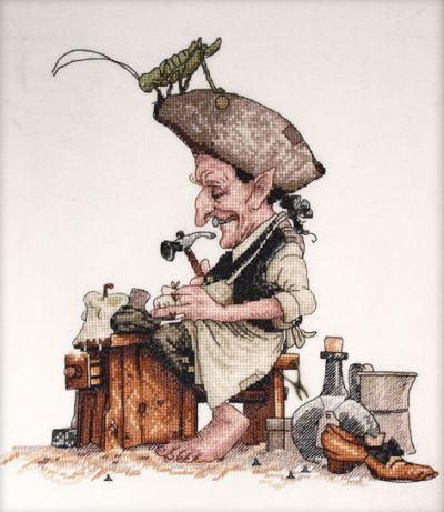 схема вышивки крестом башмачник от неокрафт