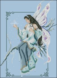 Вышивка крестом Зимняя фея