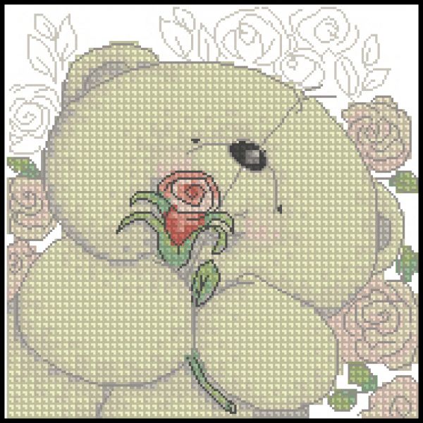 схема для вышивки крестом Блондин