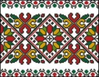 Вышивка крестом Мотив для вышивки сорочки