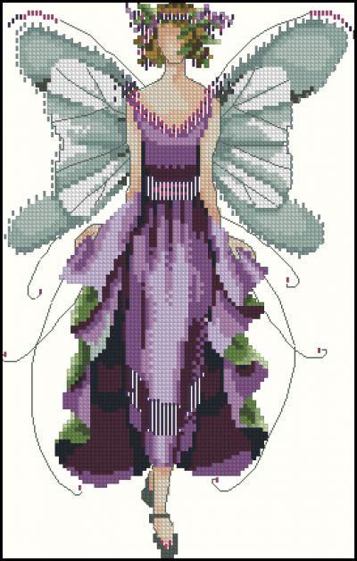 Вышивка крестом Фея-лаванда