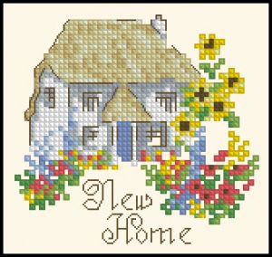 Вышивка крестом Новый домик
