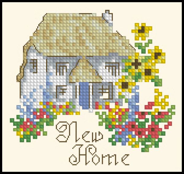 Вышивка крестом Новый домик