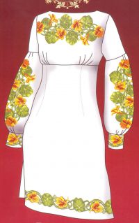 Вышитое платье