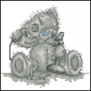 Вышивка крестом Позвони мне, Тедди