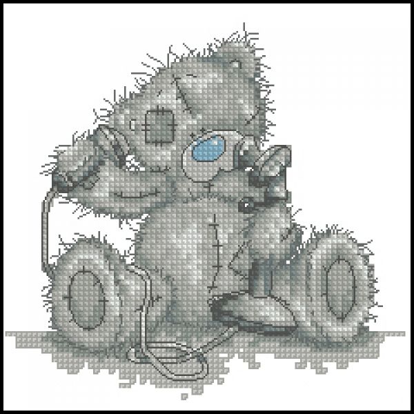 Вышивка крестом Позвони мне, Тедди