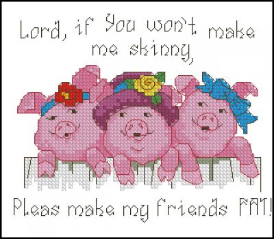 схема вышивки крестом мои друзья