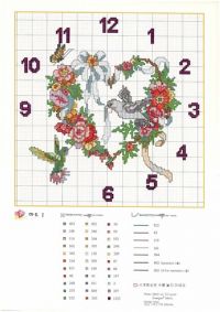 Часы с сердечком