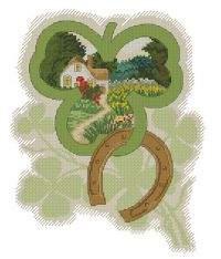 схема для вышивки крестом Зовем счастье в дом