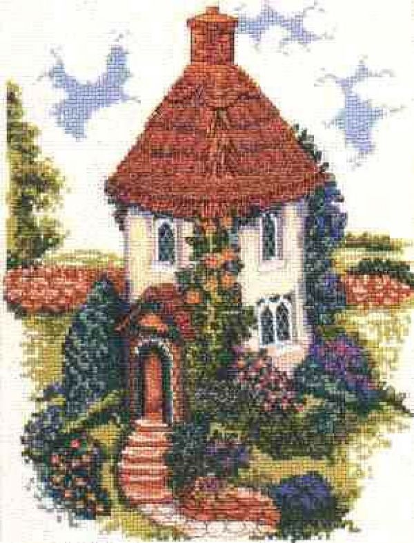 Вышивка крестом котедж - Медовый горшок