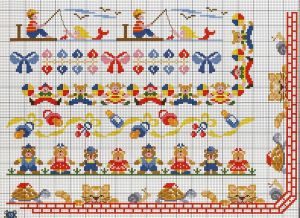 Вышивка крестом Орнамент для скатертей и салфеток 9