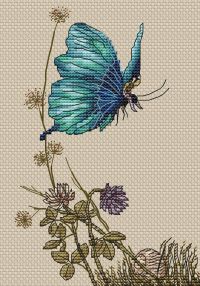 Вышивка крестом Летим в путешествие