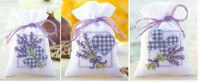 Вышивка крестом Лавандовые мешочки