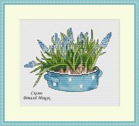 Вышивка крестом Весенние цветки