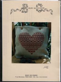 Вышивка крестом Сердечная подушка