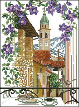 Вышивка крестом Утренний кофе