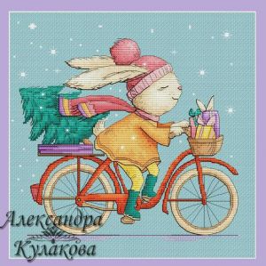 Зайка на велосипеде