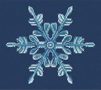 Вышивка крестом Снежинка