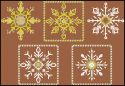 схема вышивки крестом узорные снежинки