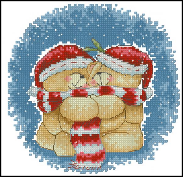 Вышивка крестом Обними зиму