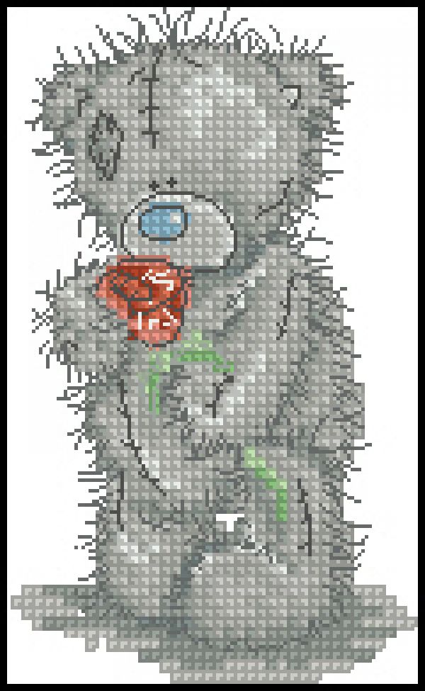 Вышивка крестом С любовью, Тедди