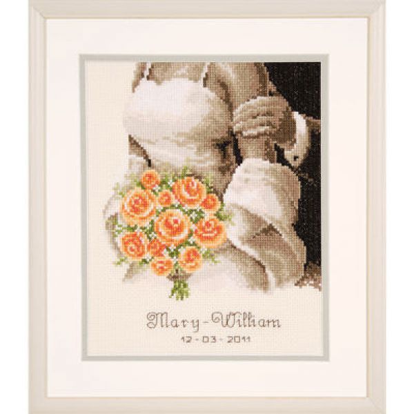 схема вышивки крестом свадебная метрика