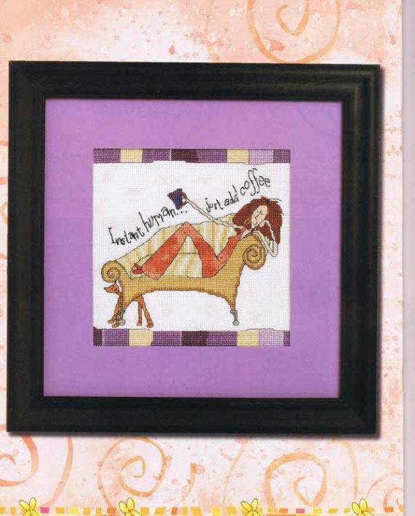 Вышивка крестом Остановись момент