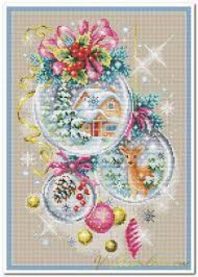 Вышивка крестом Рождественская сказка