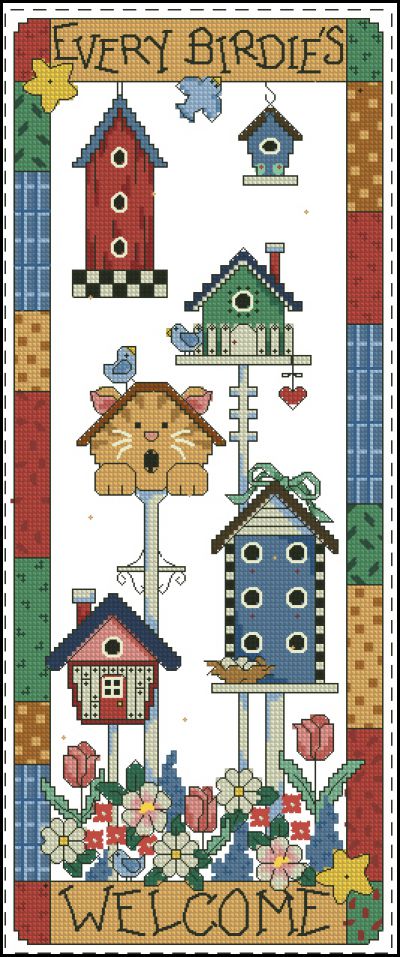 Вышивка крестом Добро пожаловать