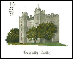 Вышивка крестом Ирландия - замок Банратти