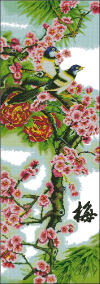 Птицы в цветах