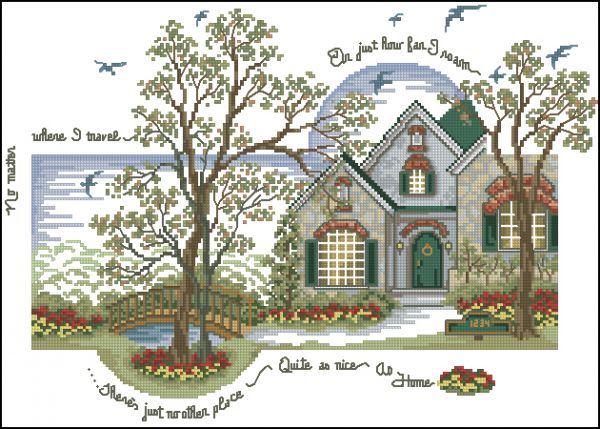 Вышивка крестом Как далеко я хожу