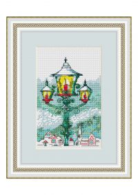 схема для вышивки крестом Фонари
