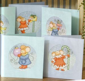 Новогодние мышки - открытки