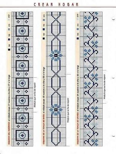 Вышивка крестом Орнаменты для сорочек и рушныков - Б