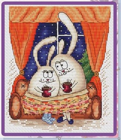 Вышивка крестом Уютный вечер